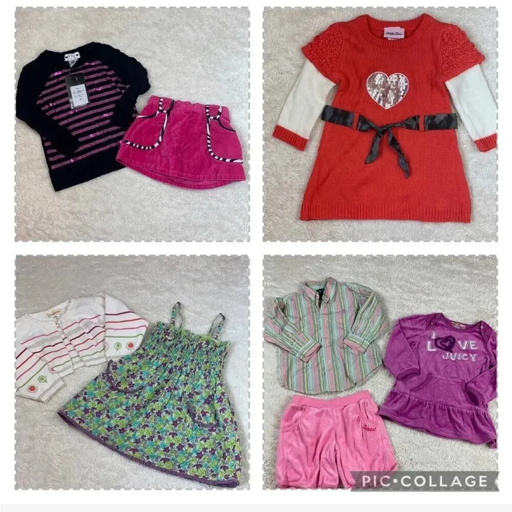 Girls 18m - 24m bundle 10 items Juicy, Ralph Lauren, Diesel, Little Lass - Picture 2 of 11